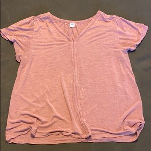 Dusty rose glitter blouse